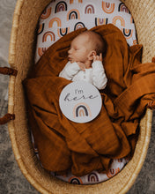 Load image into Gallery viewer, Sunset Rainbow & Silver ~ Reversible Milestone Cards