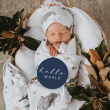 Load image into Gallery viewer, Safari & Navy Milestone Cards ~ Reversible Milestone Cards