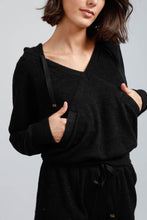 Load image into Gallery viewer, Finn Hoodie - Black Rib