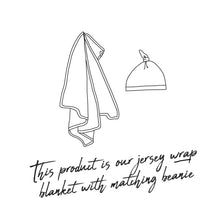 Load image into Gallery viewer, Safari - Baby Jersey Wrap & Beanie Set