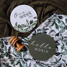 Load image into Gallery viewer, Evergreen & Olive Reversible Milestone Cards