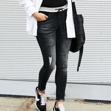 Load image into Gallery viewer, Style Laundry Skinny Jeans Black Wash