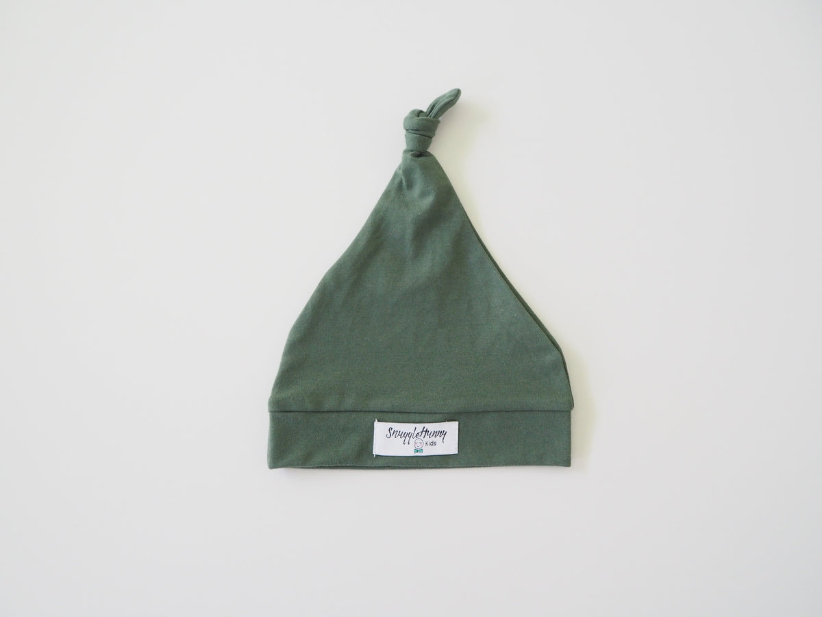 Olive Knotted Beanie