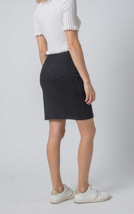 Black Denim Skirt