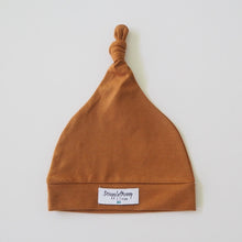 Load image into Gallery viewer, Bronze Knotted Beanie - Knit Stretch Jersey
