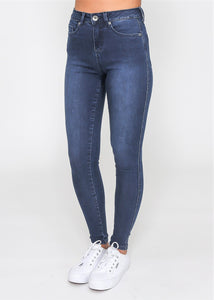 KHLOE High Rise Jean - Ink Wash