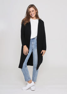 Arica Hood Cardi - Black