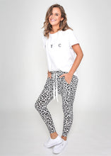 Load image into Gallery viewer, Sasha Joggers - White Leopard Print
