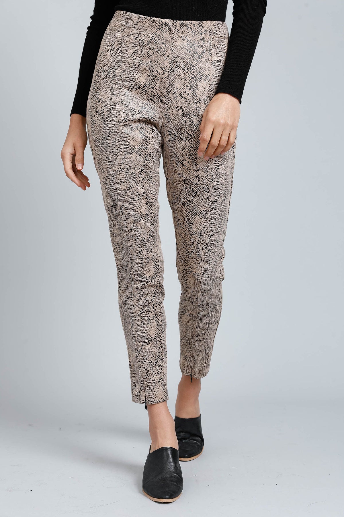 Skeeter Pants - Brown Cobra Print