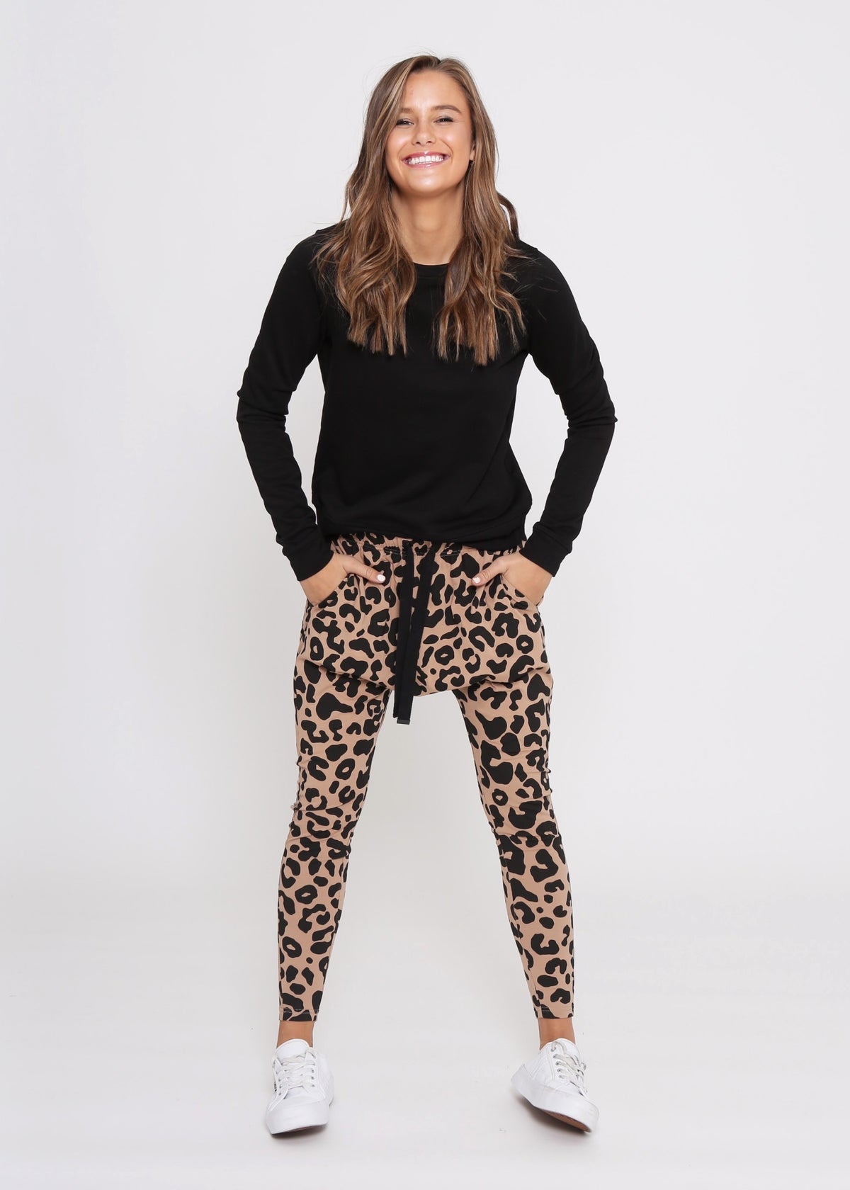 Jordan Joggers Tan Leopard