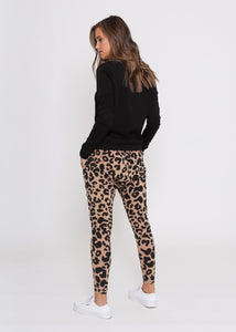 Jordan Joggers Tan Leopard