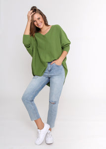 Zoe Knit Top - Green