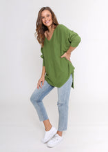 Load image into Gallery viewer, Zoe Knit Top - Green
