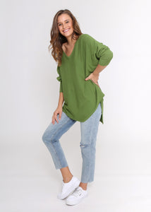 Zoe Knit Top - Green