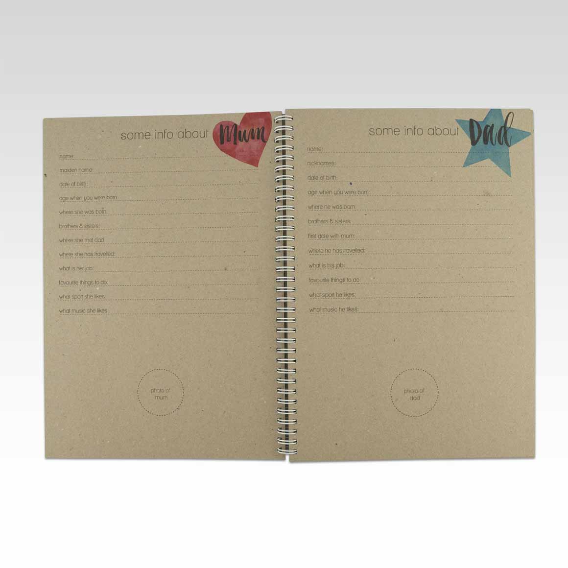 Baby Book - 100% Recycled Cardstock