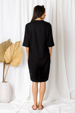 Load image into Gallery viewer, Carmine Linen Pocketed Shirt Dress
