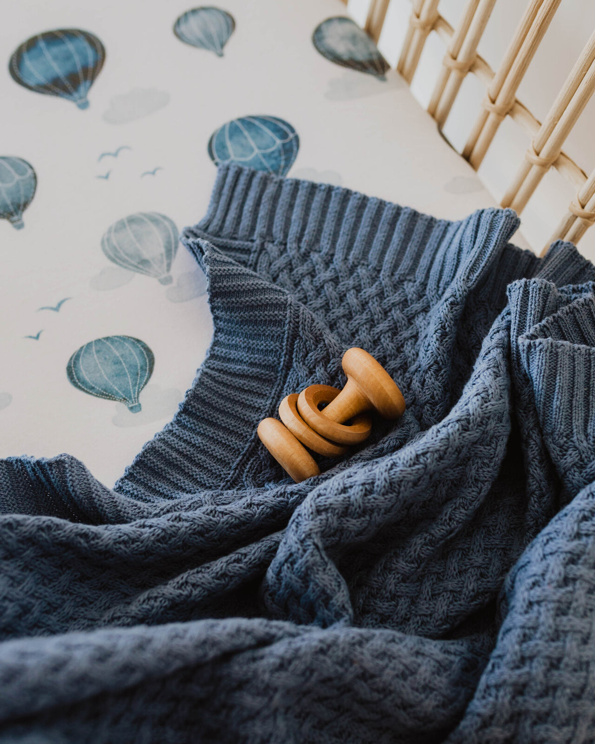 River - Diamond Knit Baby Blanket
