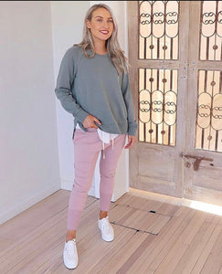 Style Laundry Jersey Joggers Blush