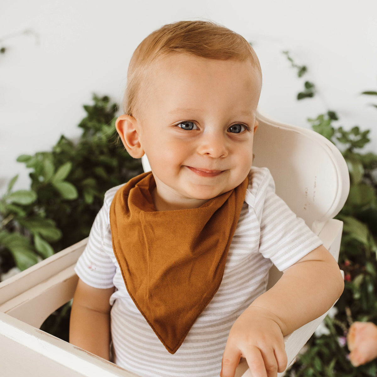 Bronze - Bandana Dribble Bib with adjustable snaps fastener