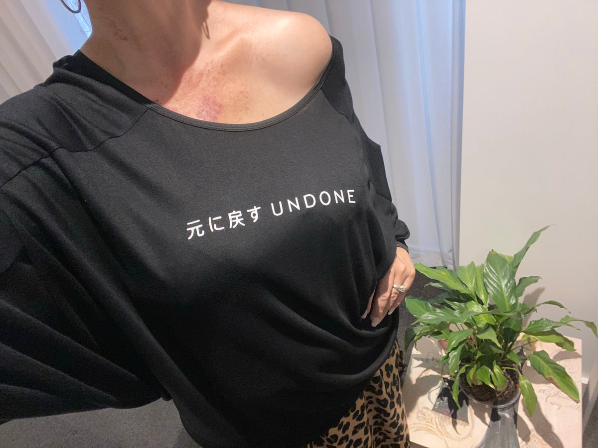 Adine Undone - Batwing Japanese Undone Top - Black