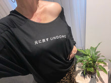 Load image into Gallery viewer, Adine Undone - Batwing Japanese Undone Top - Black
