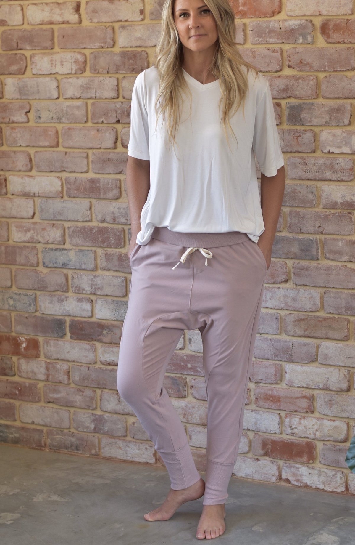 Style Laundry Jersey Joggers Blush