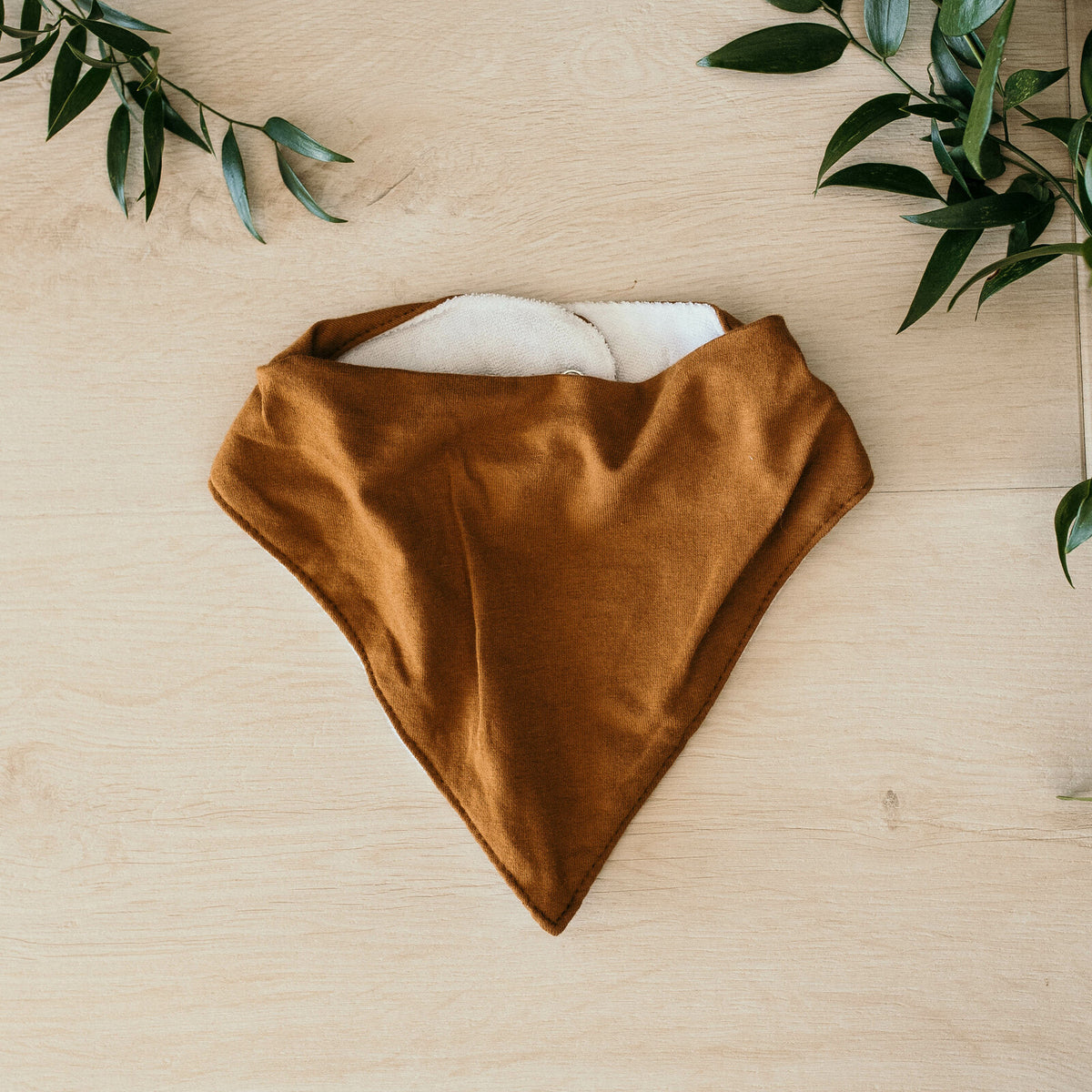 Bronze - Bandana Dribble Bib with adjustable snaps fastener