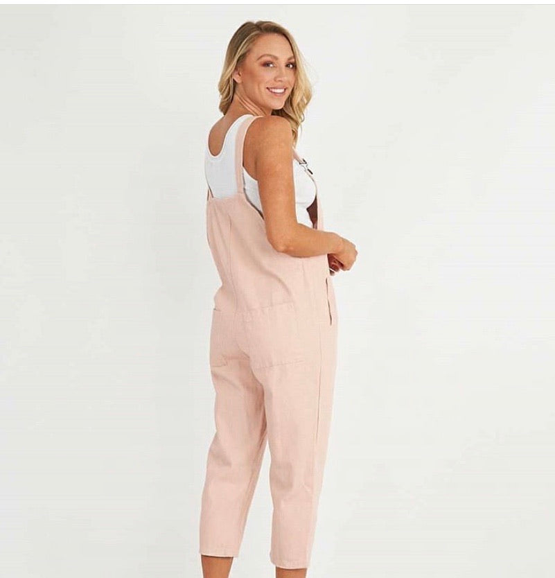 Ebby and I Chelsea Overalls Pink