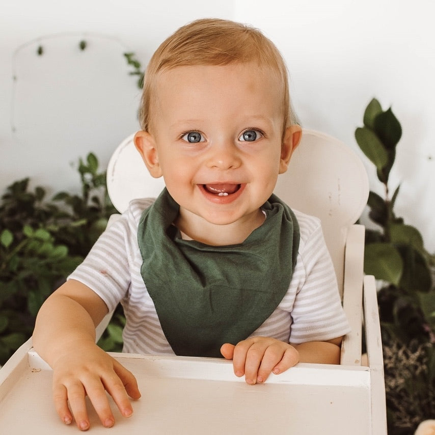 Olive Bandana Dribble Bib